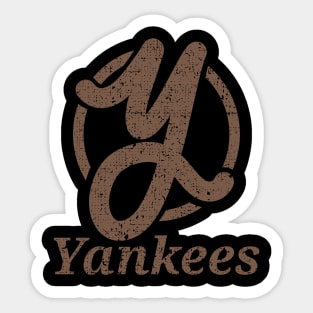 Yankees - retro logo Sticker